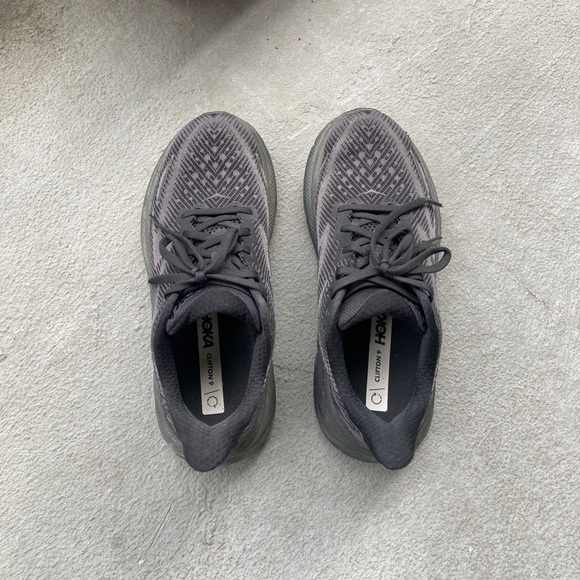 Hoka Clifton 9 Black Road Running Shoes - Picture 4 of 6